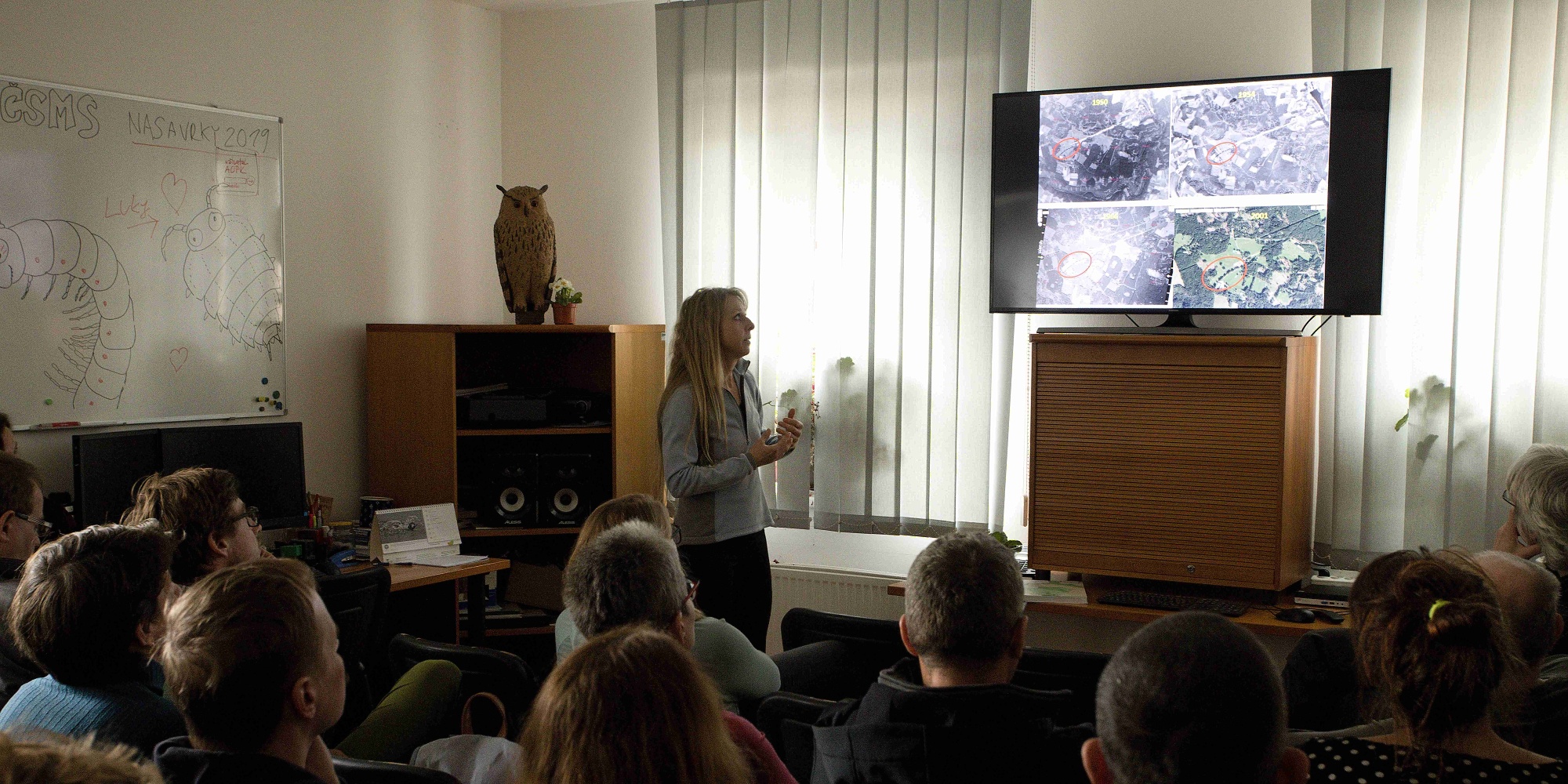 Přednáška k rušení meliorací. Foto: Zuzana Růžičková